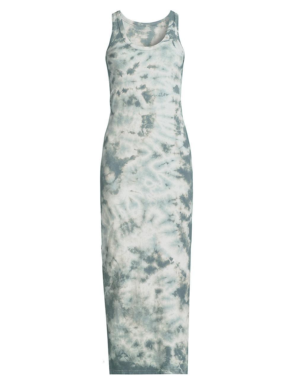 Womens Cloud Max Tie-Dyed Cotton-Blend Maxi Dress Product Image