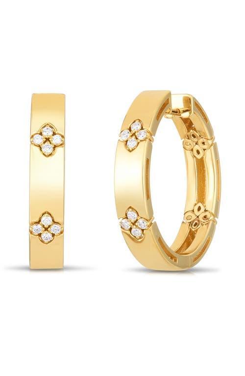 Womens Love In Verona 18K Yellow Gold & Diamond Hoop Earrings Product Image