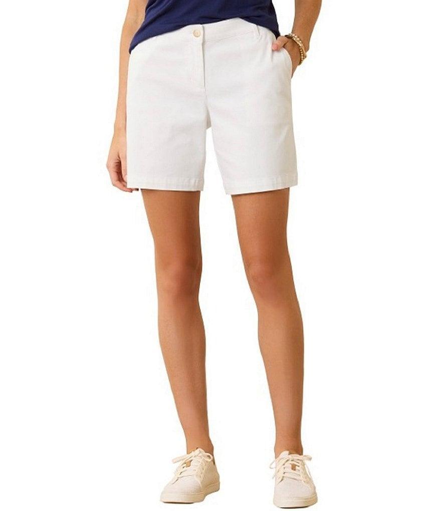 Tommy Bahama Stretch Boracay Solid Mid Rise 7#double; Shorts Product Image