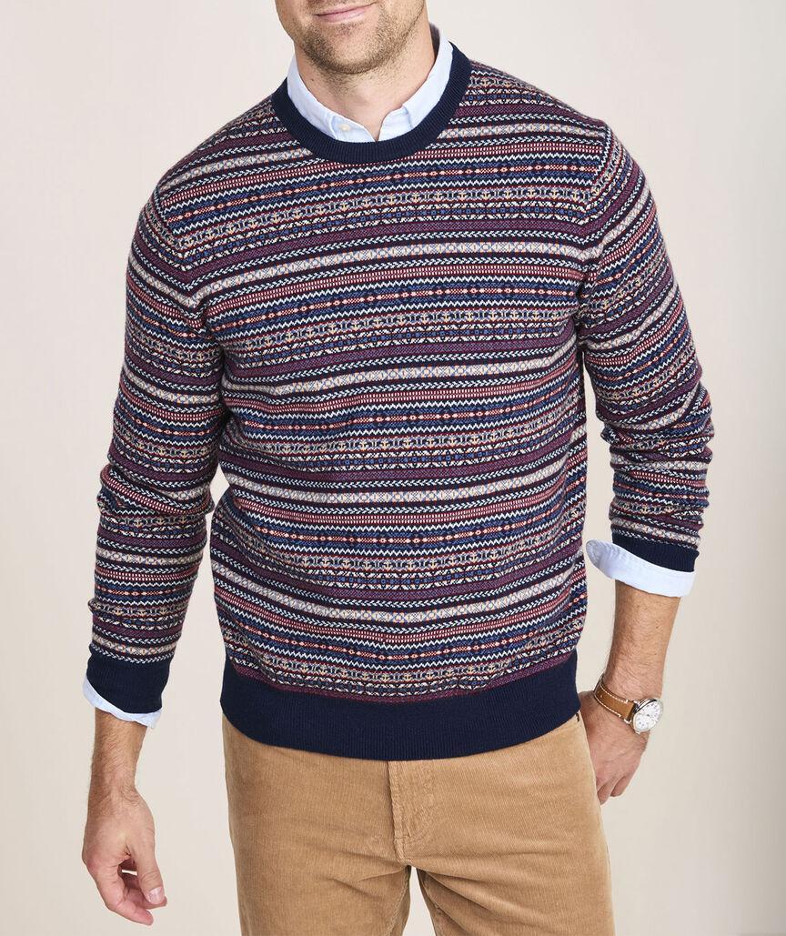 Wool Fair Isle Crewneck Sweater Product Image