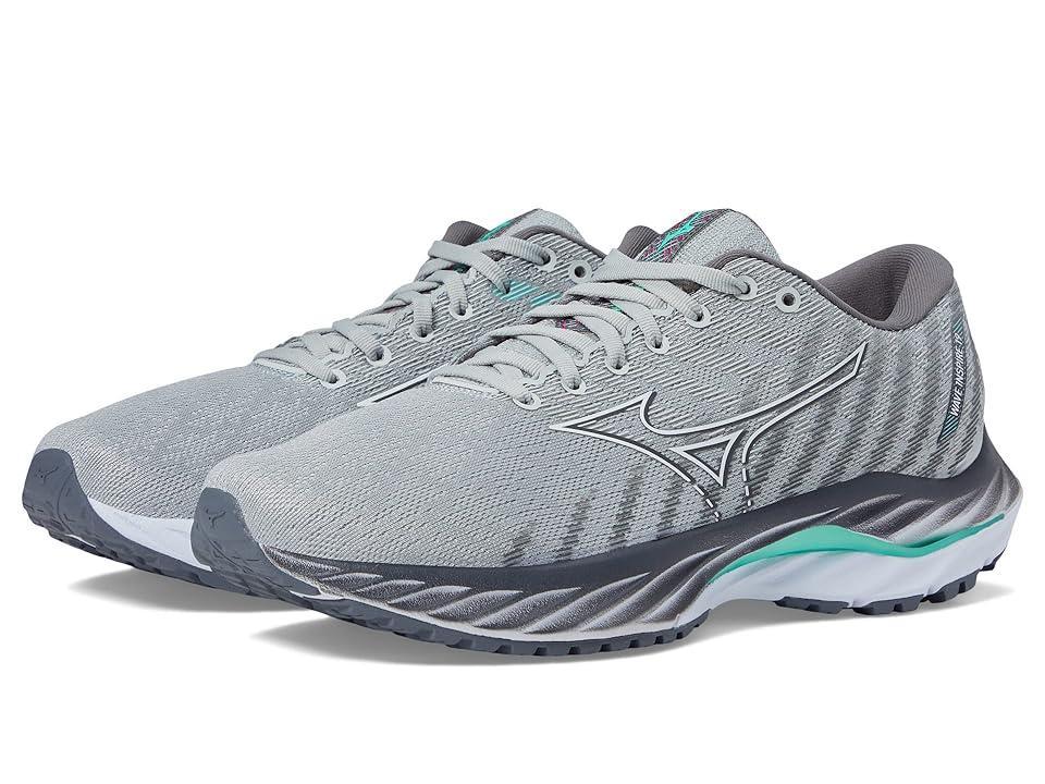 Mizuno Wave Inspire 19 (Harbor Mist/White) Women's Shoes Product Image