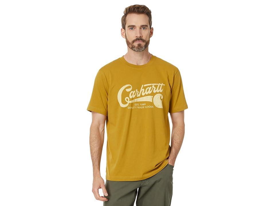 Carhartt Relaxed Fit Lightweight Short-Sleeve Script Graphic T-Shirt (Fennel) Men's Short Sleeve Knit Product Image