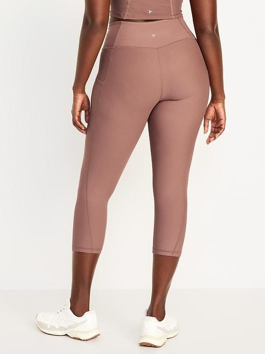 High-Waisted PowerSoft Crop Leggings Product Image