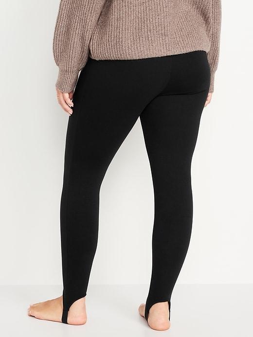 High-Waisted Fleece-Lined Stirrup Leggings Product Image