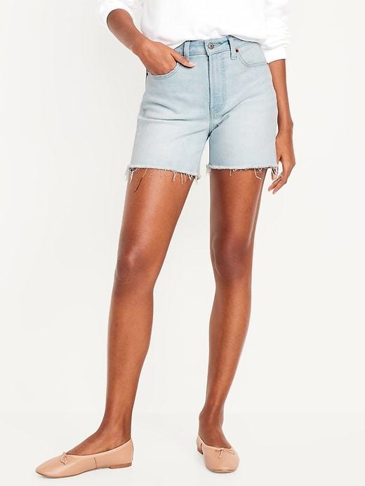 High-Waisted OG Jean Shorts -- 5-inch inseam Product Image