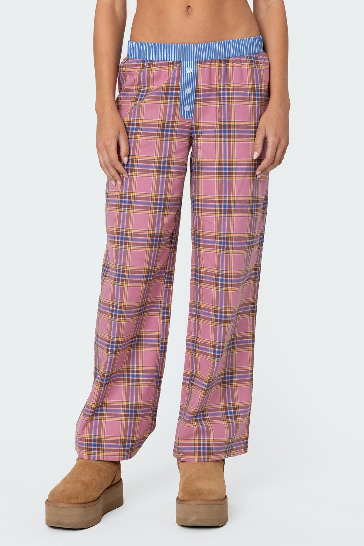 Plaid & Stripe Pants Product Image