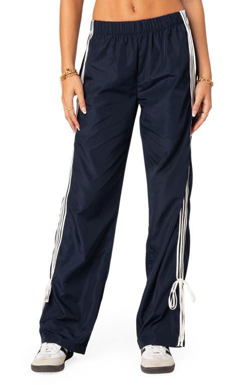 EDIKTED Remy Tie Detail Track Pants Product Image