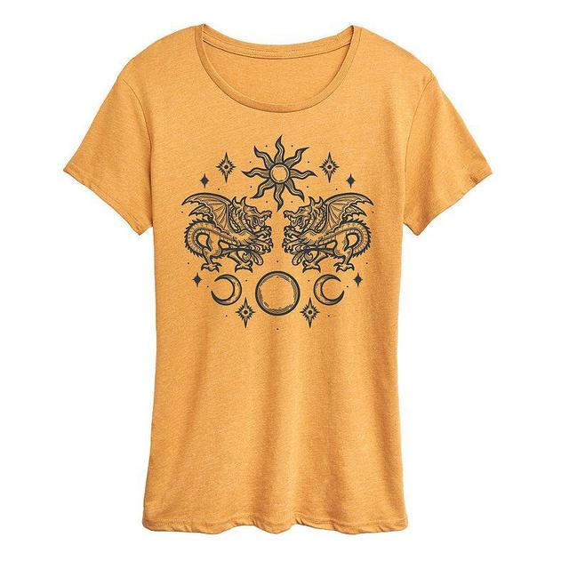 Womens Celestial Dragon Graphic Tee Product Image