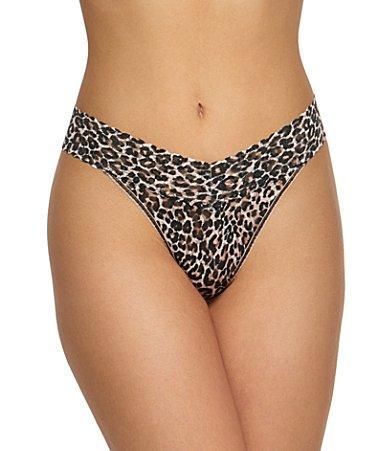 Hanky Panky Print Lace Original Rise Thong Product Image