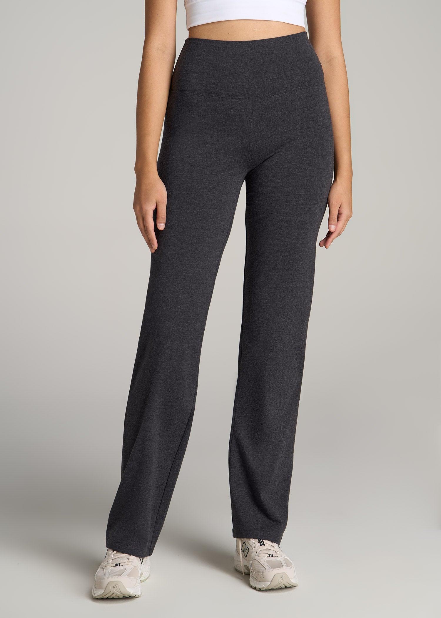 Women's Straight Leg Cotton Legging in Shadow Grey Mix Product Image