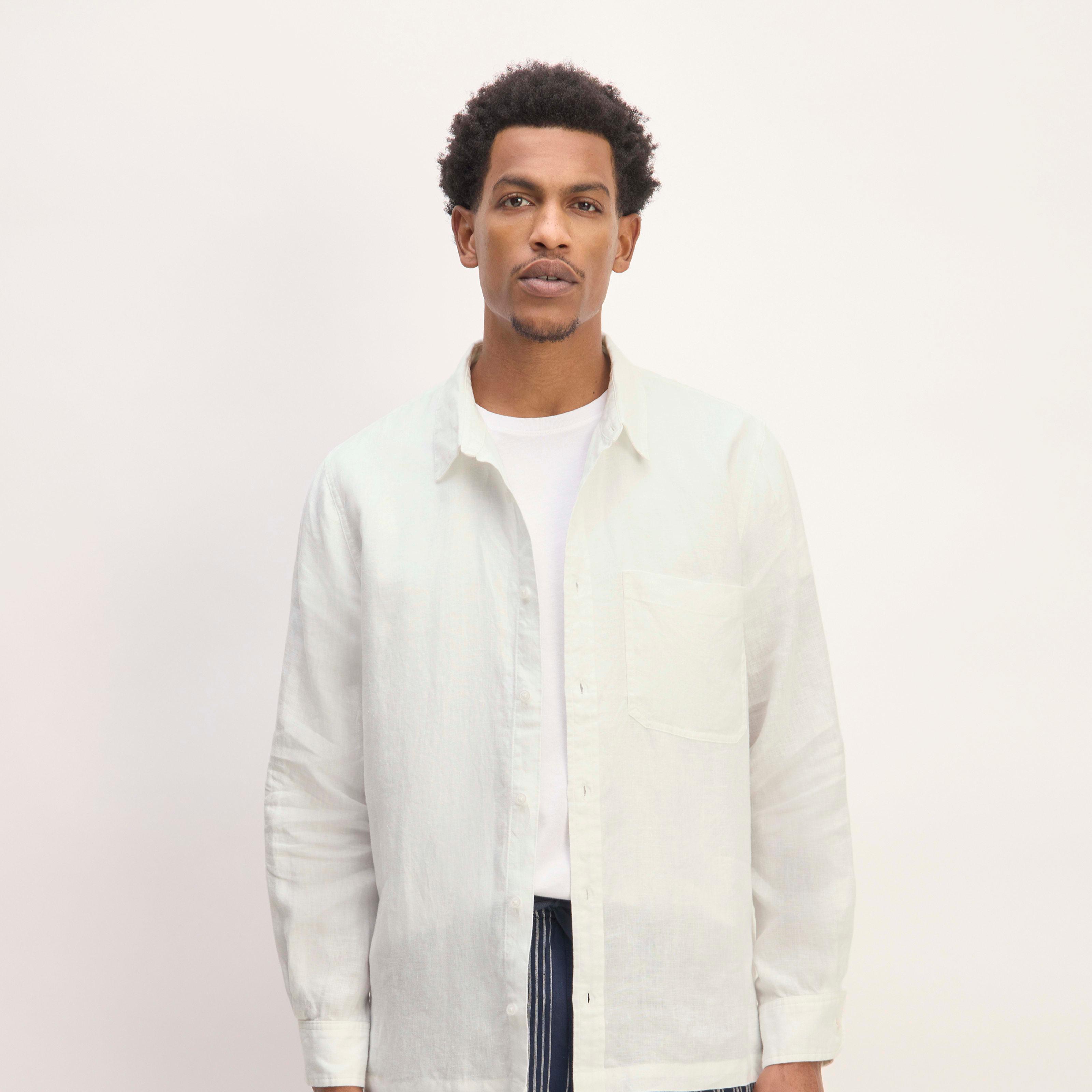 The Linen Straight Hem Shirt Product Image