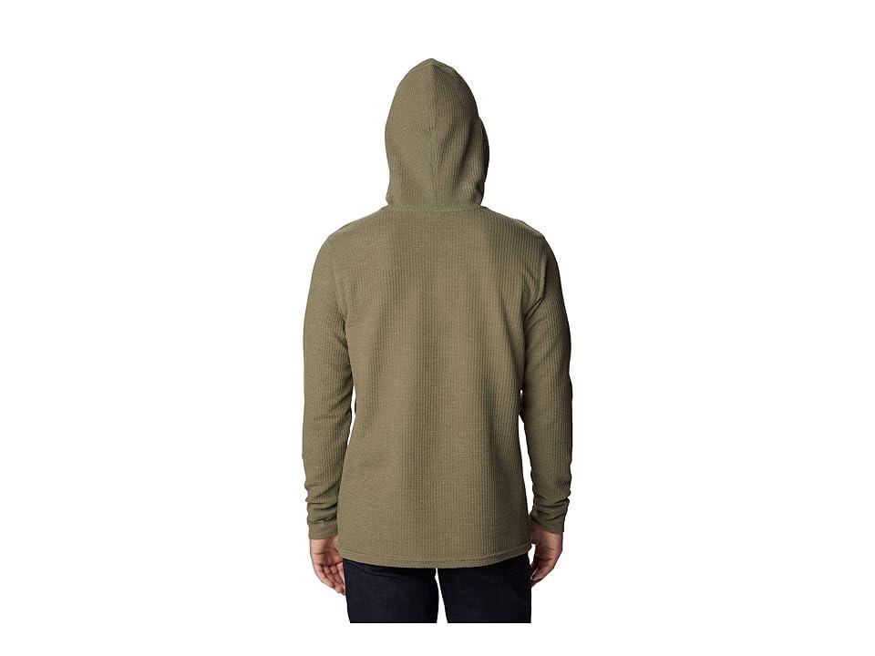 Columbia Pine Peak Waffle Hoodie (Stone Heather) Men's Clothing Product Image