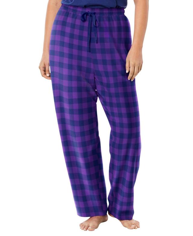 Dreams & Co. Womens Cotton Flannel Pants Product Image