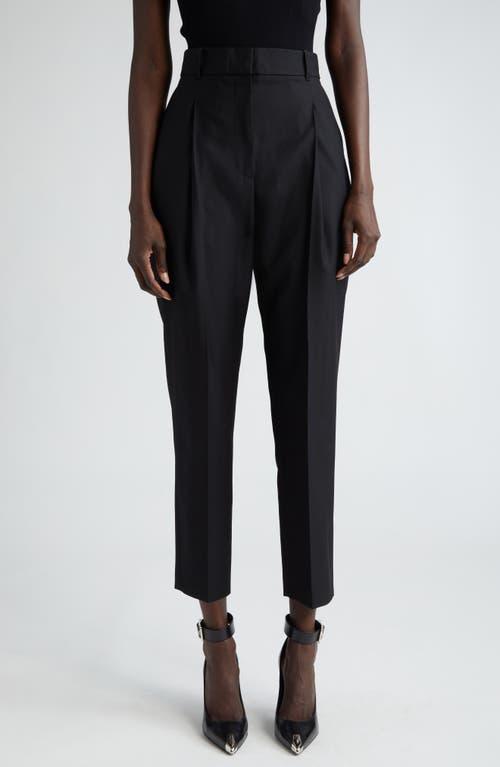 Womens Sartorial Wool Pleated Trousers Product Image