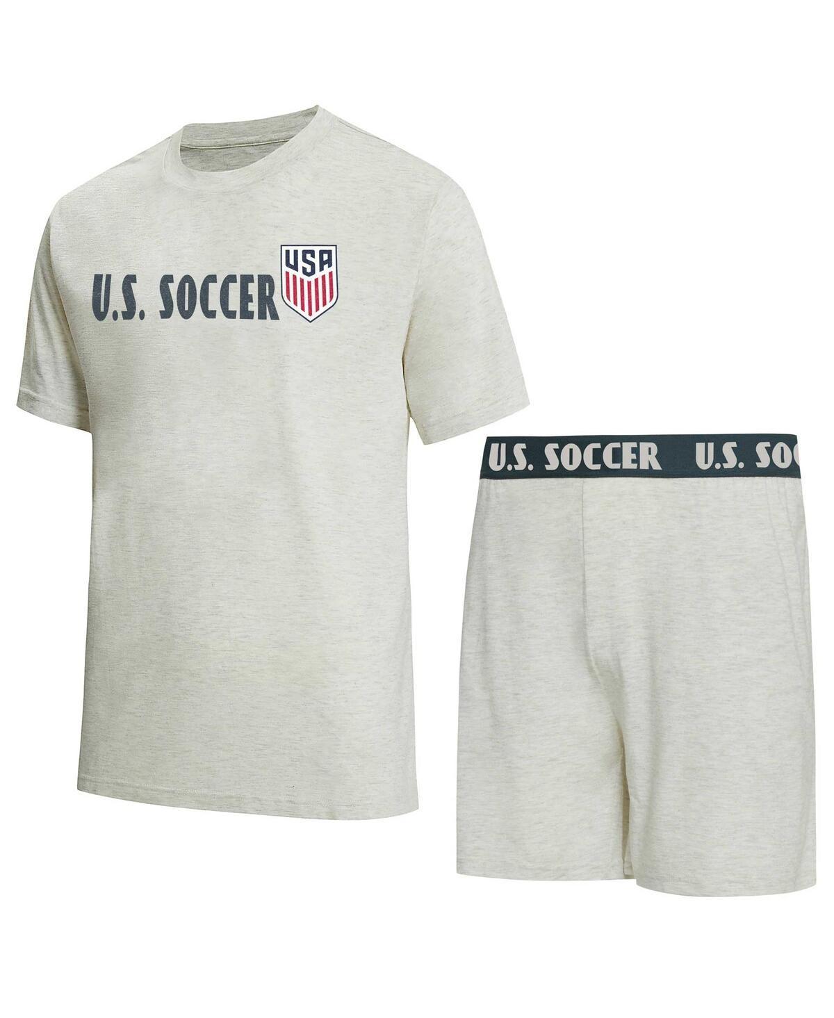 Concepts Sport Mens Ash Usmnt Harbor T-Shirt and Shorts Set Product Image