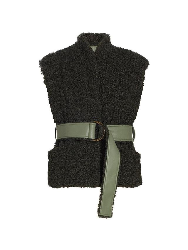 Womens Astrid Sherpa Belted Vest Product Image