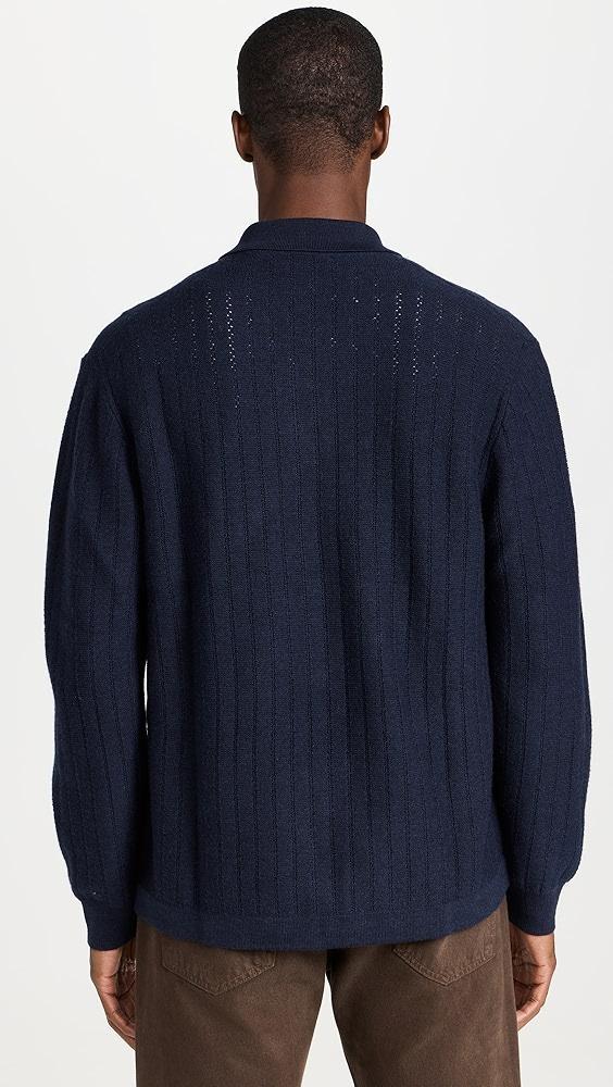 Madewell Merino Long Sleeve Stitch Shirt | Shopbop Product Image