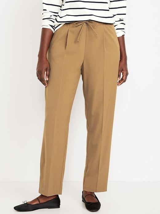 Extra High-Waisted Stevie Straight Pants Product Image