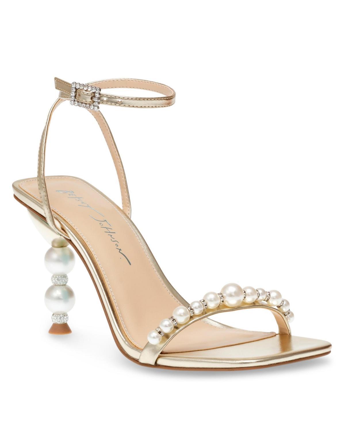 Blue by Betsey Johnson Jacy Heeled Sandals (Ivory) Women's 1-2 inch heel Shoes Product Image