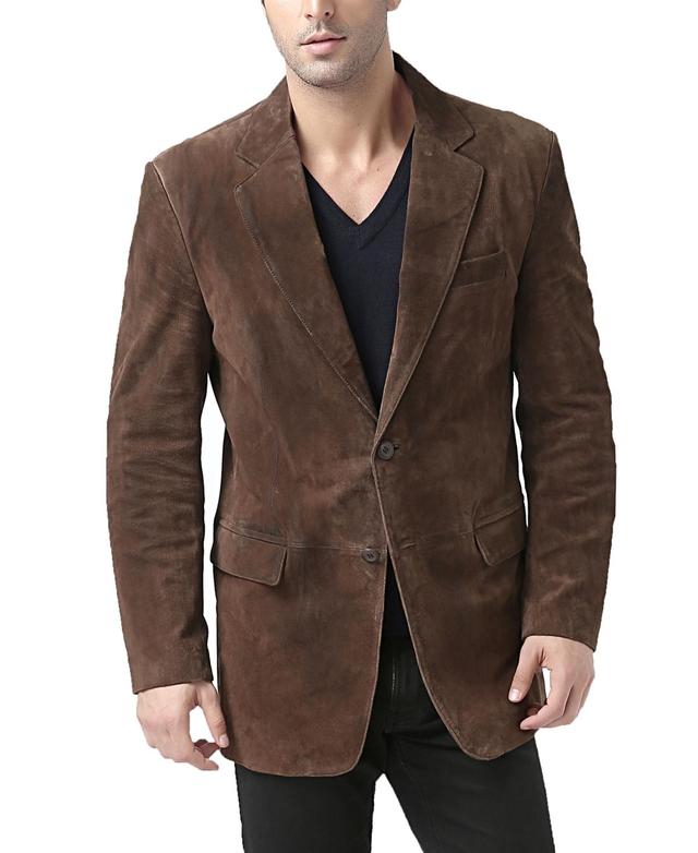 Bgsd Men Cliff Classic Two-Button Suede Leather Blazer - Tall Product Image