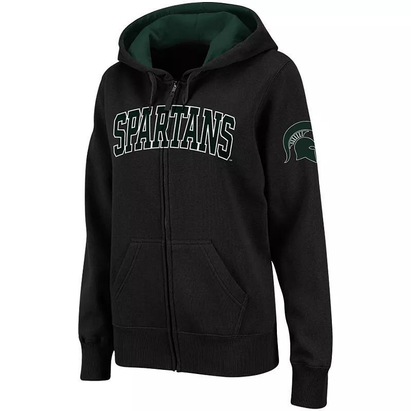 Womens Colosseum Michigan State Spartans Arched Name Full-Zip Hoodie Product Image