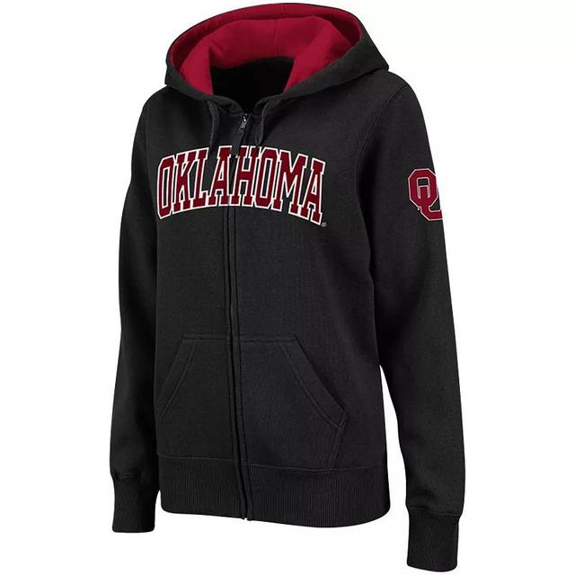 Womens Stadium Athletic Oklahoma Sooners Arched Name Full-Zip Hoodie Product Image