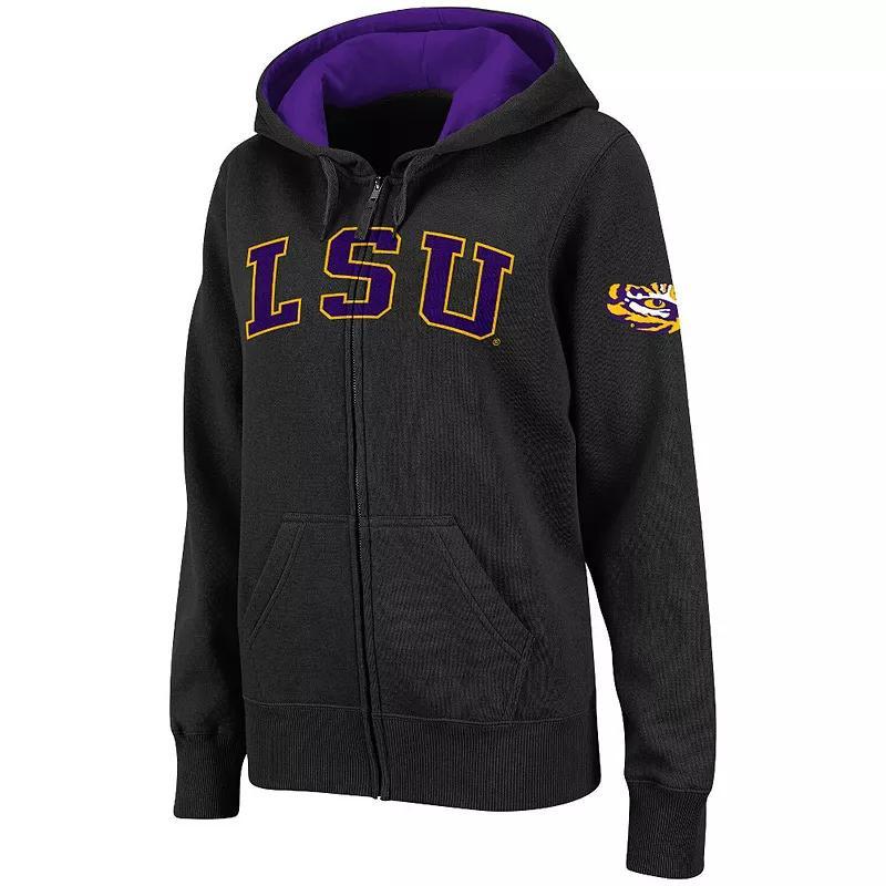 Womens Stadium Athletic LSU Tigers Arched Name Full-Zip Hoodie Product Image