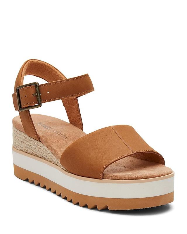 Toms Womens Diana Stretch Platform Wedge Sandals Product Image