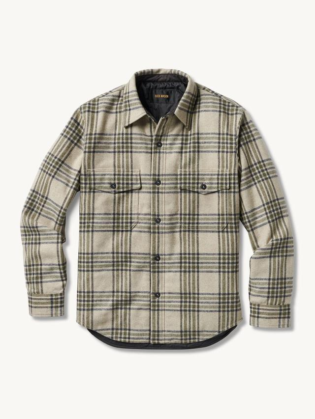 Khaki/Olive Wool Plaid CPO Jacket Product Image