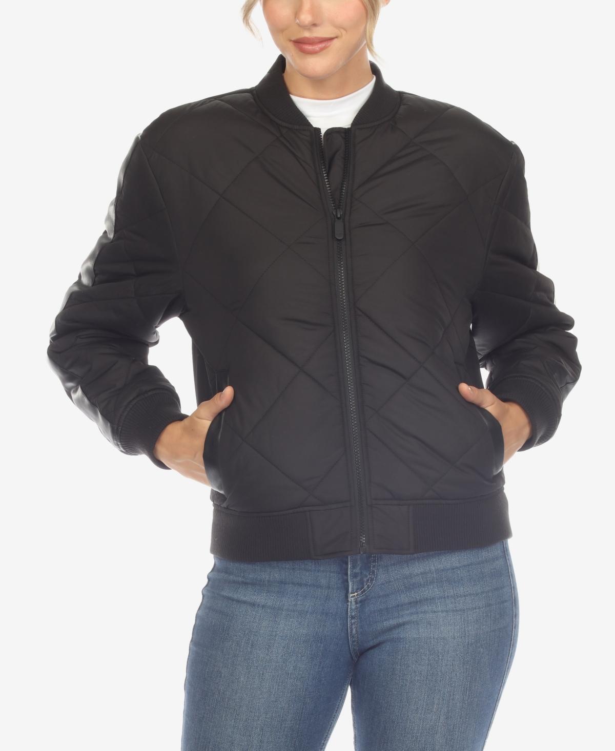 Womens White Mark Diamond Quilted Puffer Jacket Product Image