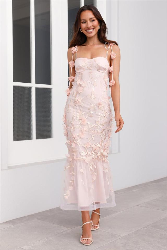 Enchanted Dream Midi Dress Pink Product Image