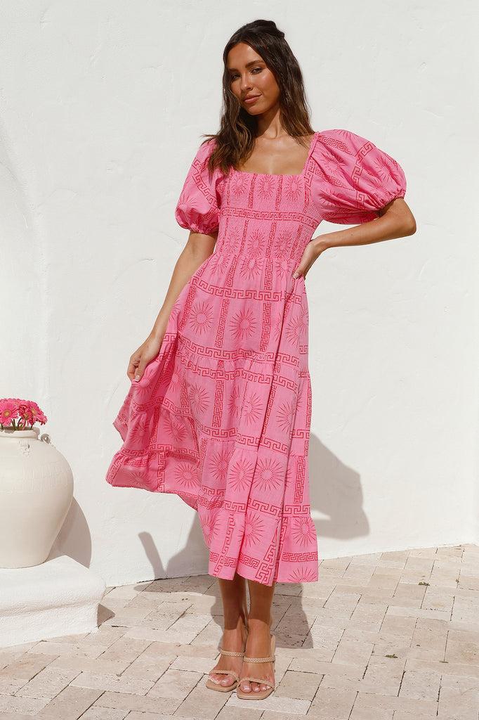 Got It Handled Maxi Dress Pink Product Image