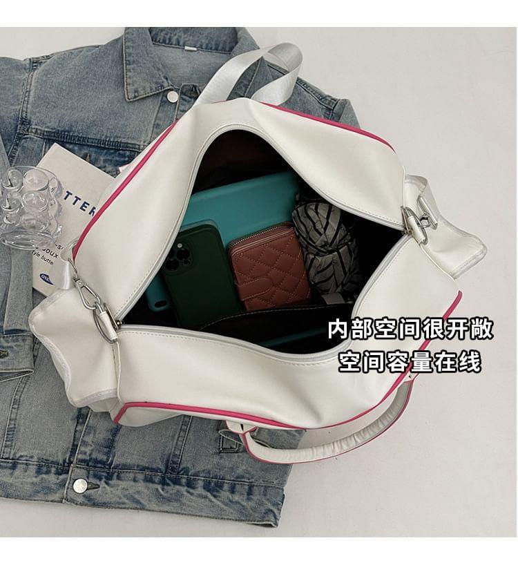 Lettering Multi-Pocket Crossbody Bag Product Image