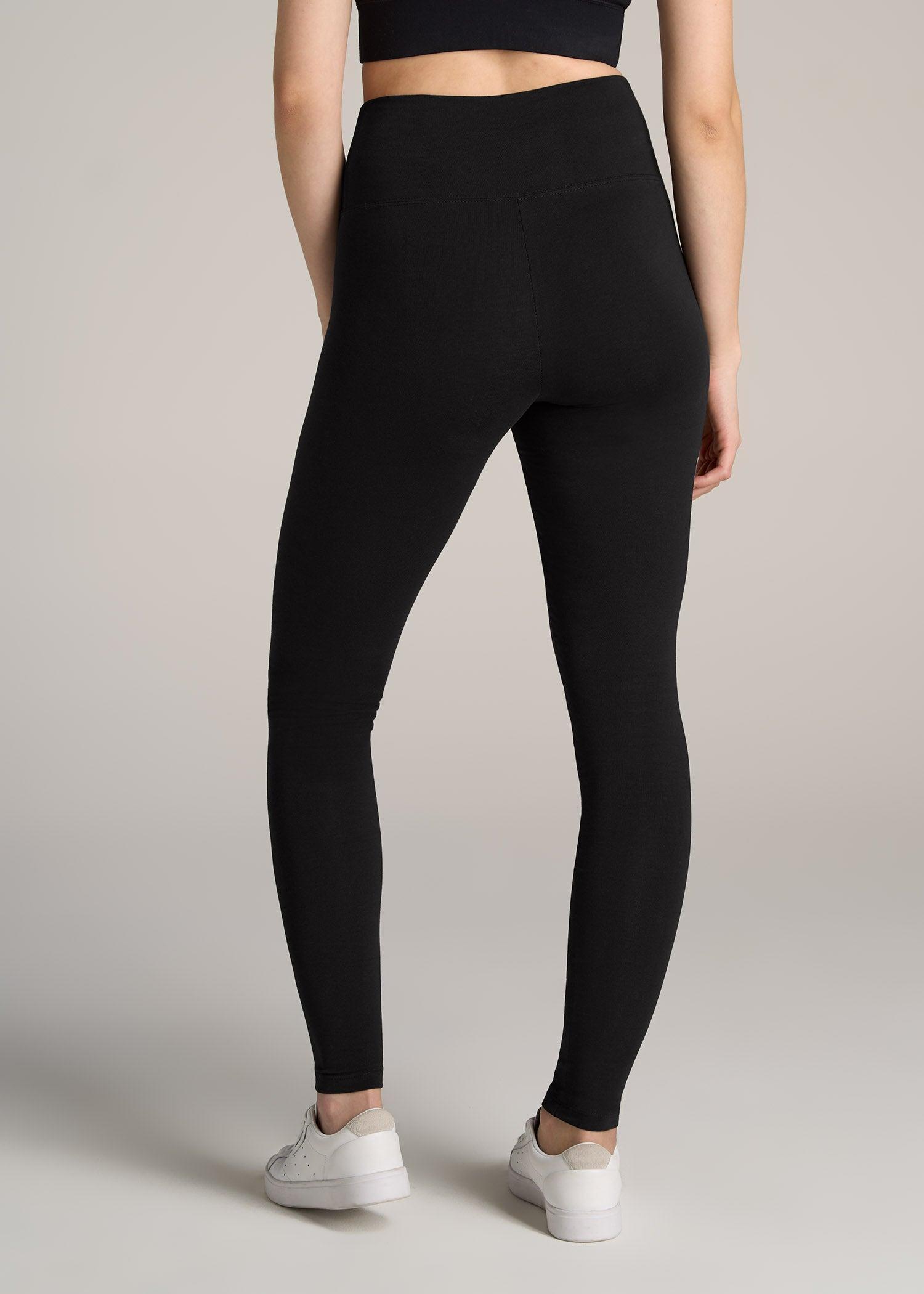 Women's Tall Cotton Leggings in Black Product Image