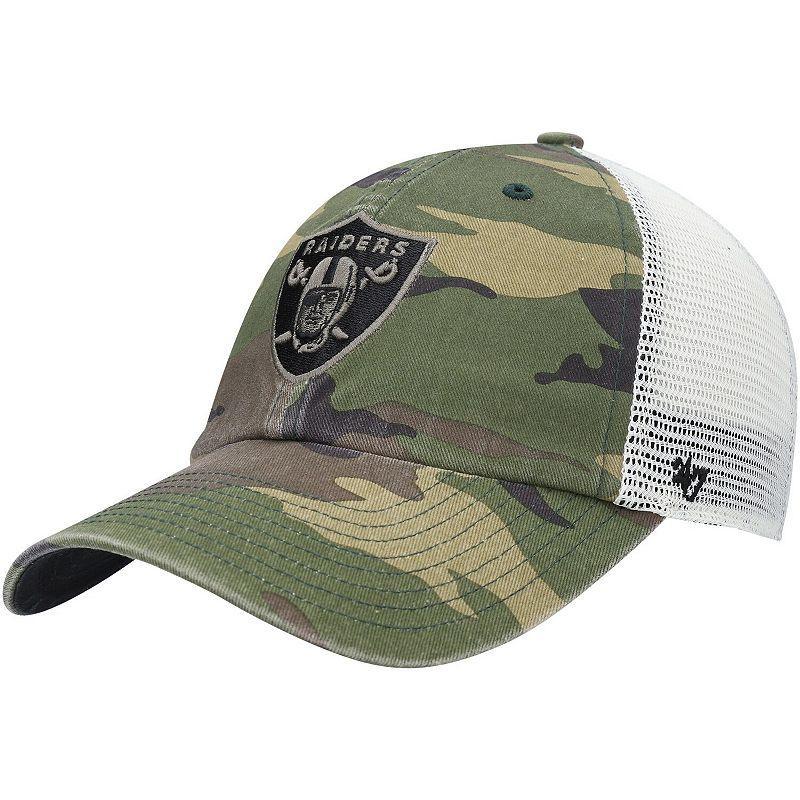 Mens 47 Camo Las Vegas Raiders Branson Clean Up Trucker Hat Product Image