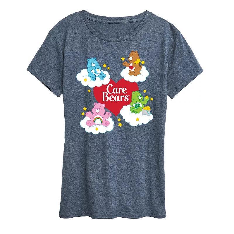 Womens Care Bears Heart And Bear Logo Graphic Tee Product Image