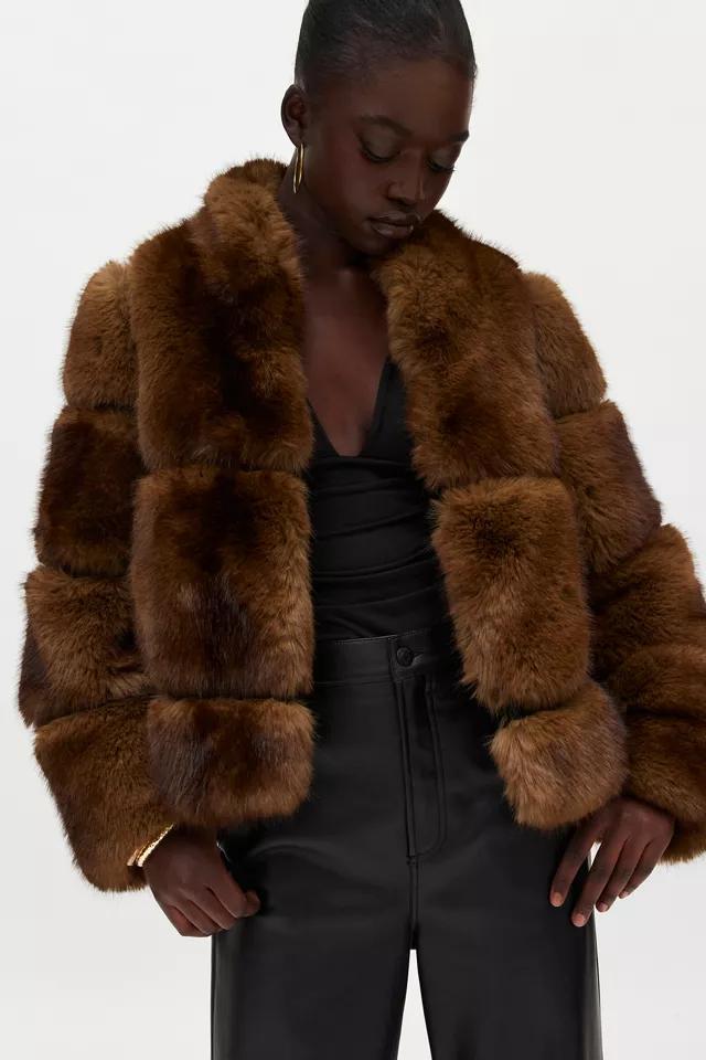 Apparis Sai Faux Fur Short Coat Product Image