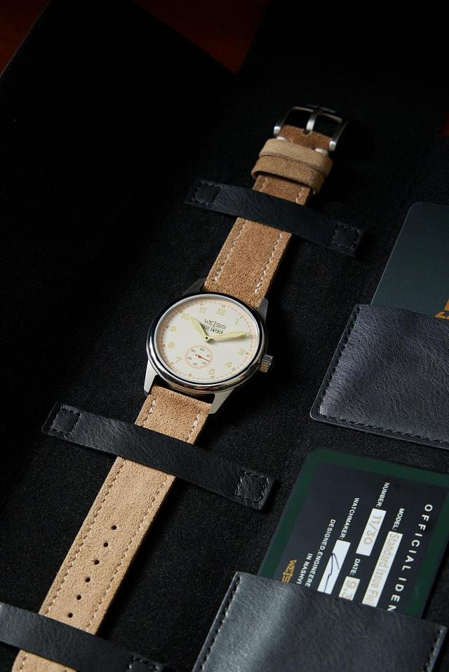 Todd Snyder x Weiss Watch Company 38MM Standard Issue Watch in Sand Storm Product Image