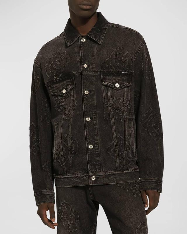 Dolce & Gabbana D & G Distressed Denim Trucker Jacket Product Image