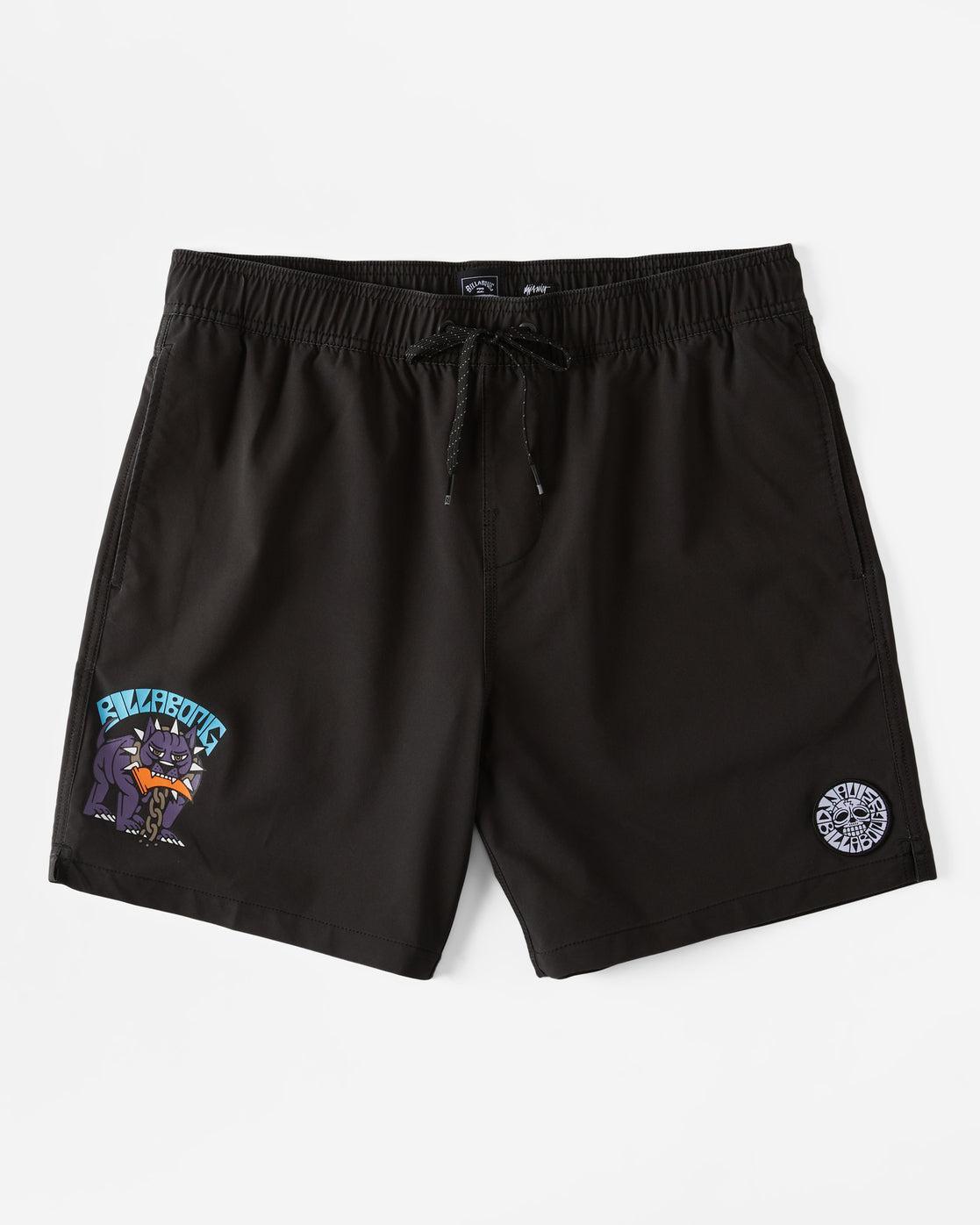 Dog Days Layback 17" Swim Trunks - Black Male Product Image