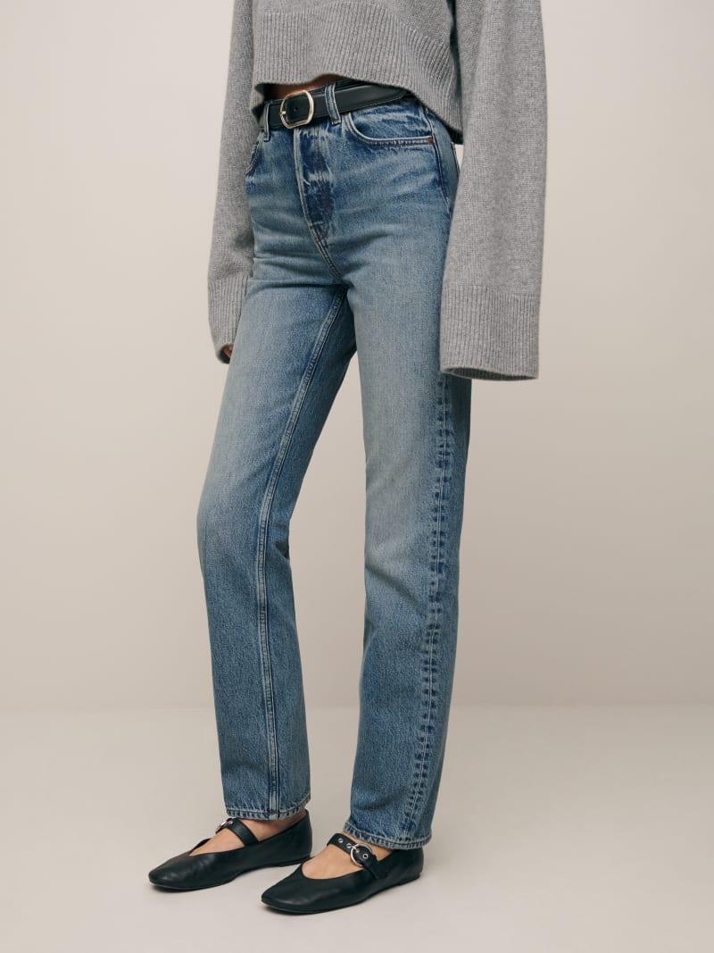 Cynthia High Rise Straight Jeans Product Image