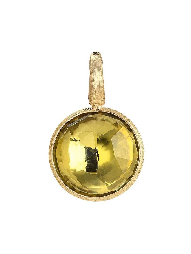 Womens Jaipur 18K Yellow Gold & Lemon Quartz Pendant Product Image