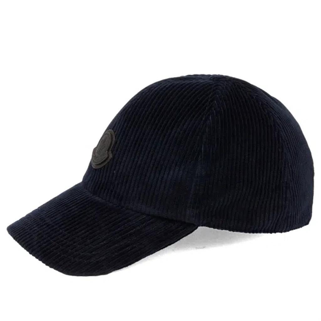 MONCLER Logo-patch Cap In Blue Product Image