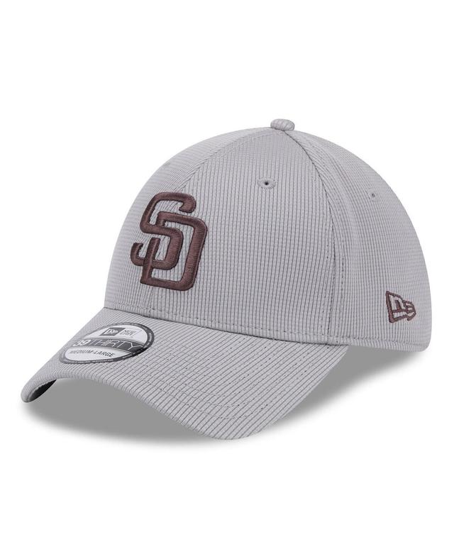 Mens New Era Gray San Diego Padres Active Pivot 39THIRTY Flex Hat Product Image