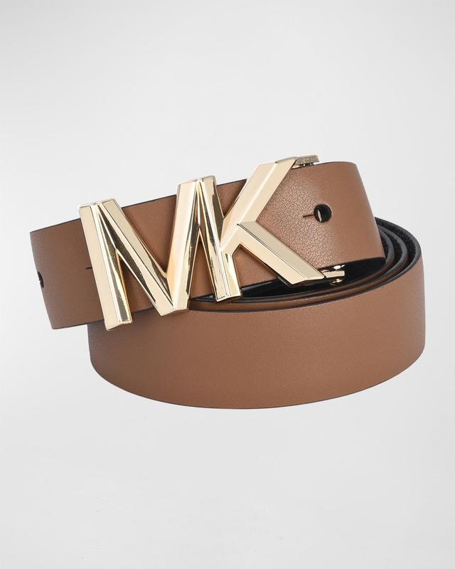 Logo Buckle Reversible Leather Belt Product Image