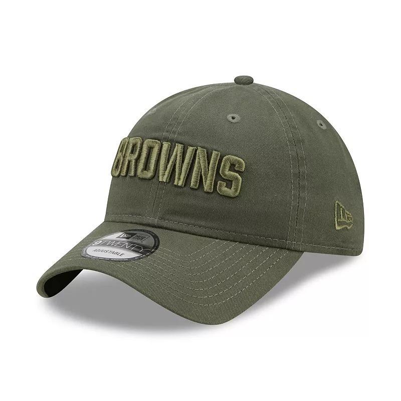 Mens New Era Olive Cleveland Browns Core Classic 2.0 Tonal 9TWENTY Adjustable Hat Product Image