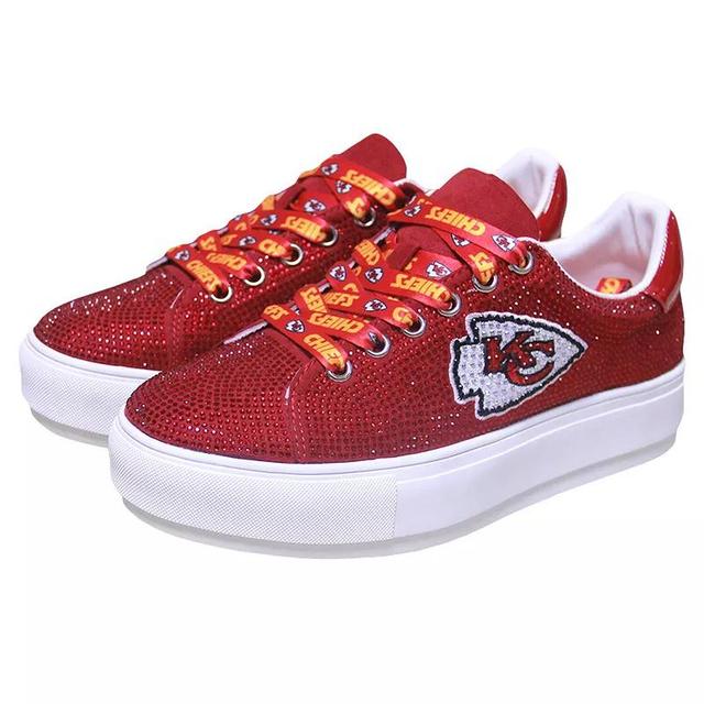 Womens Cuce Kansas City Chiefs Team Color Crystal Sneakers Product Image