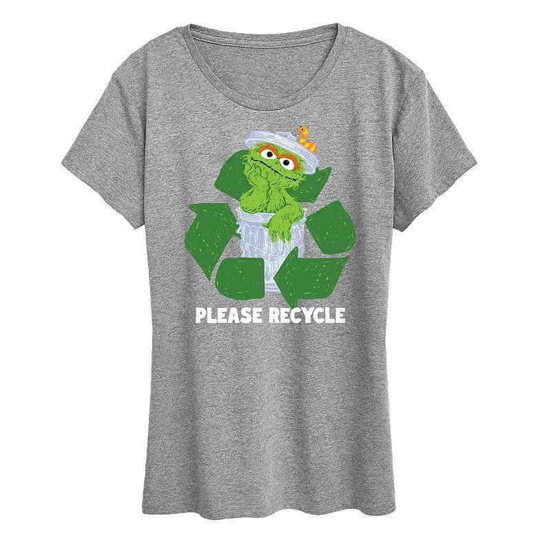 Womens Sesame Street Please Recycle Graphic Tee Product Image