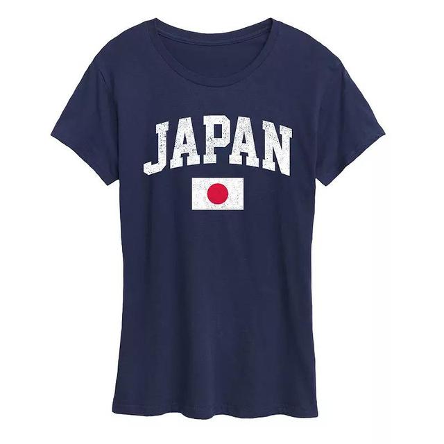 Womens Japan Flag Graphic Tee Product Image