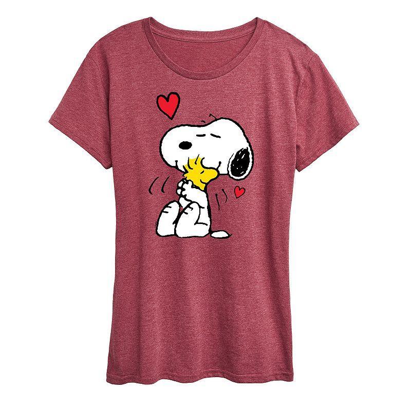 Womens Peanuts Lots Of Love Graphic Tee, Girls Product Image